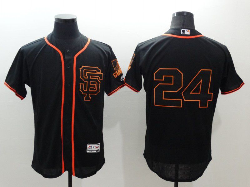 Men San Francisco Giants #24 No Name Black Elite 2024 Nike MLB Jersey style 1